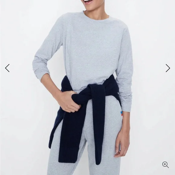 Kule Modern Long Sleeve Gray Women's Top - Picture 3 of 7